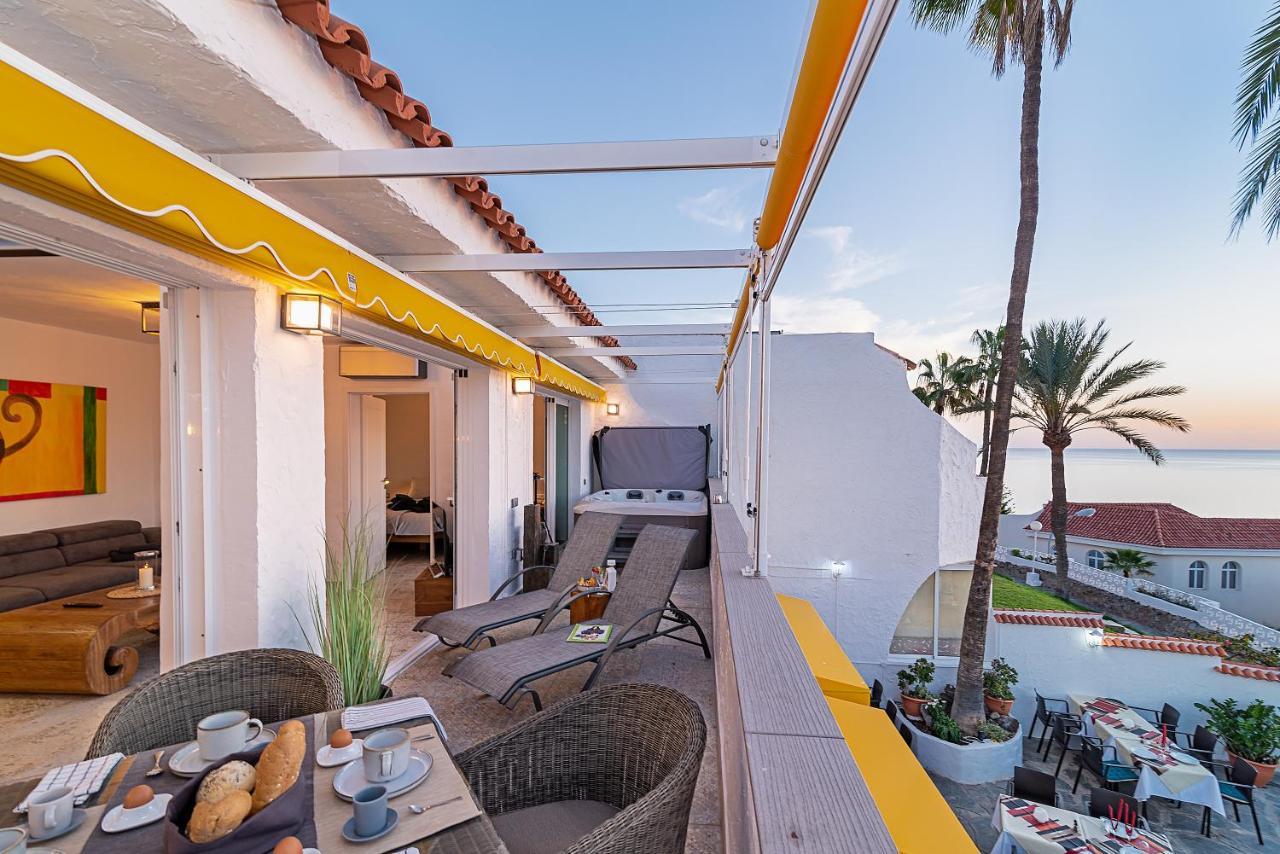Mogan luxury apartment, sea views, jacuzzi&sauna. Bagian luar foto