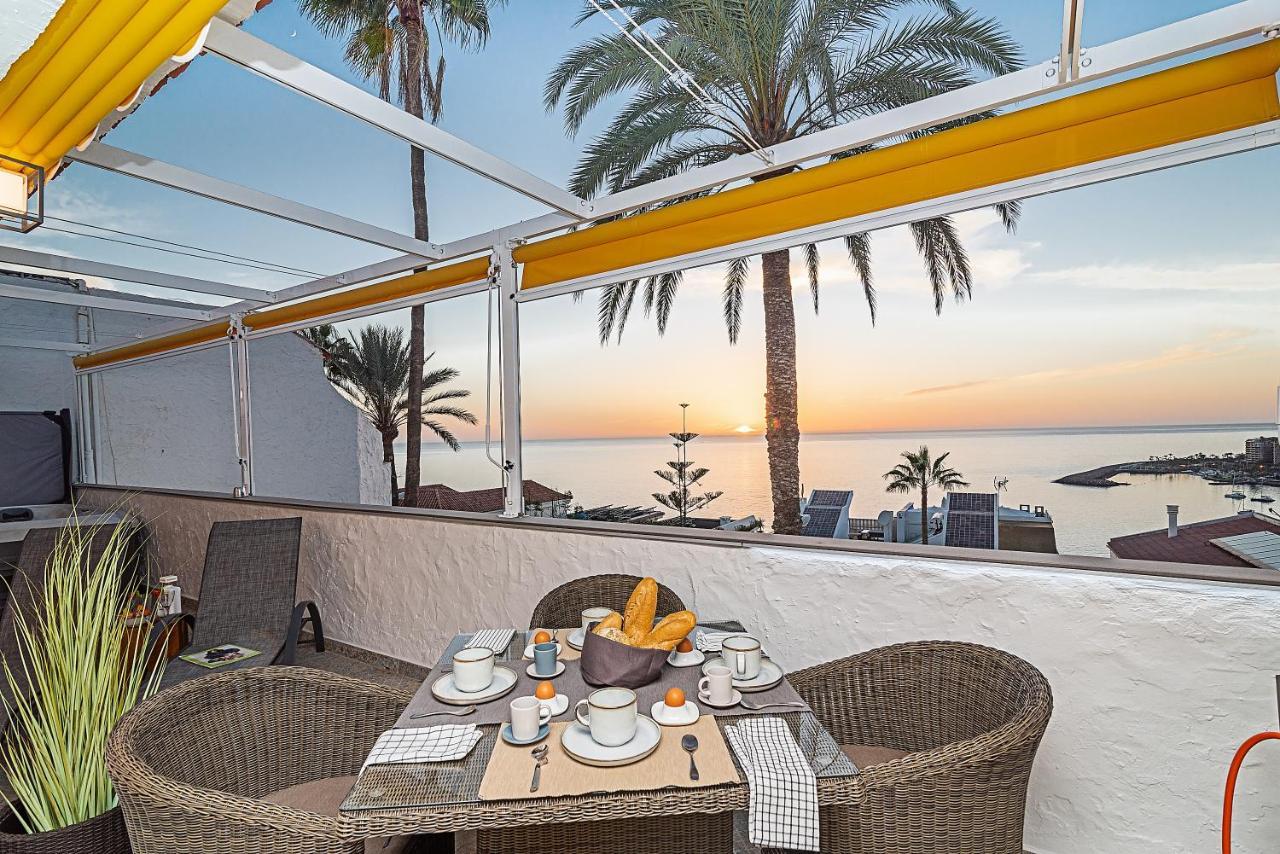 Mogan luxury apartment, sea views, jacuzzi&sauna. Bagian luar foto